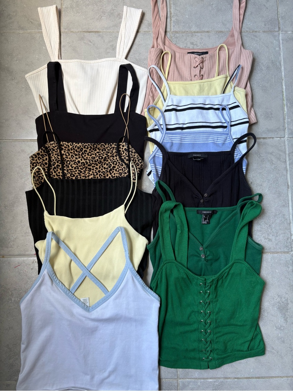 Cropped Tanks Bundle - Forever 21, SO, Boutique